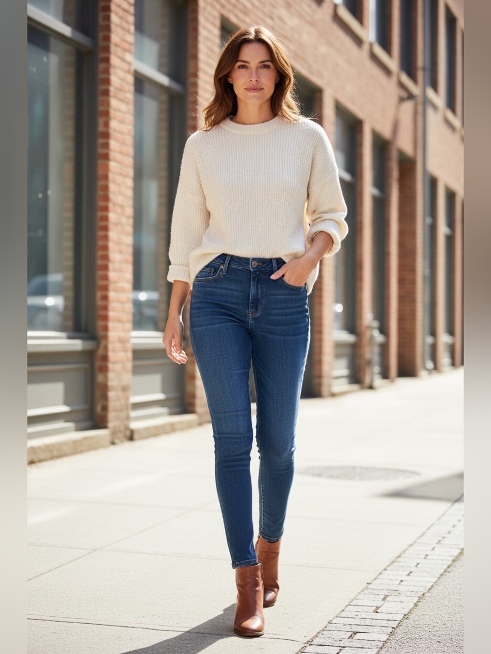Hudson Jeans Women’s Krista Super Skinny Jeans in Deep Blue